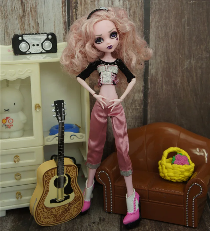 Monstering High Doll Clothes Handmade Outfit Blouse Skirt Pants Personality Doll Clothing Set 1/6 Slim Doll DIY Decors 4