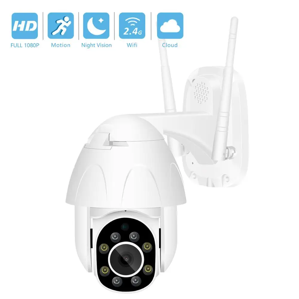 

BESDER PTZ WiFi Camera 2MP Auto Tracking Cloud Storage camera 4X Digital Zoom Speed Dome Waterproof CCTV Home Security IP Camera