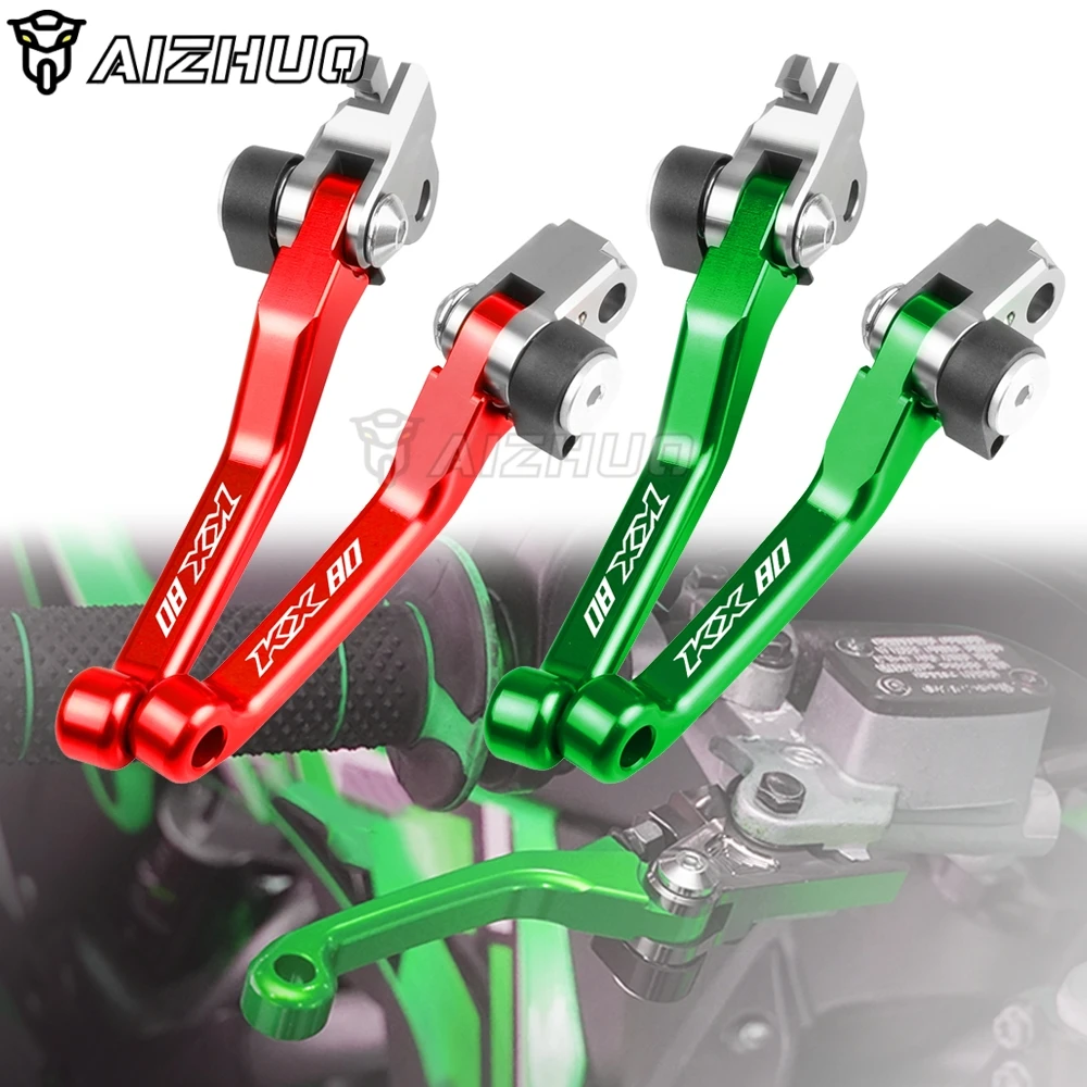 Motocross CNC Pivot Brake Clutch Levers FOR KAWASAKI KX80 KX85 2001