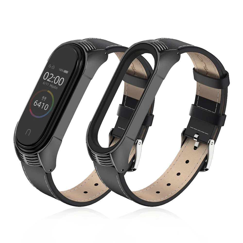 Mi jobs mi Band 4 браслет из натуральной кожи ремешок для Xiaomi mi Band 4 3 фитнес-трекер красочные браслеты mi Band 4 mi Band 3