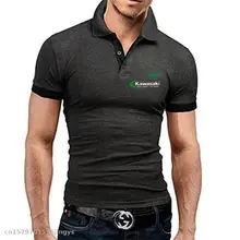 New Men's polo shirt summer for kawasaki short sleeve Tshirts High Quality Sports jerseys Clothes Top Tees Turn-down Collar Polo