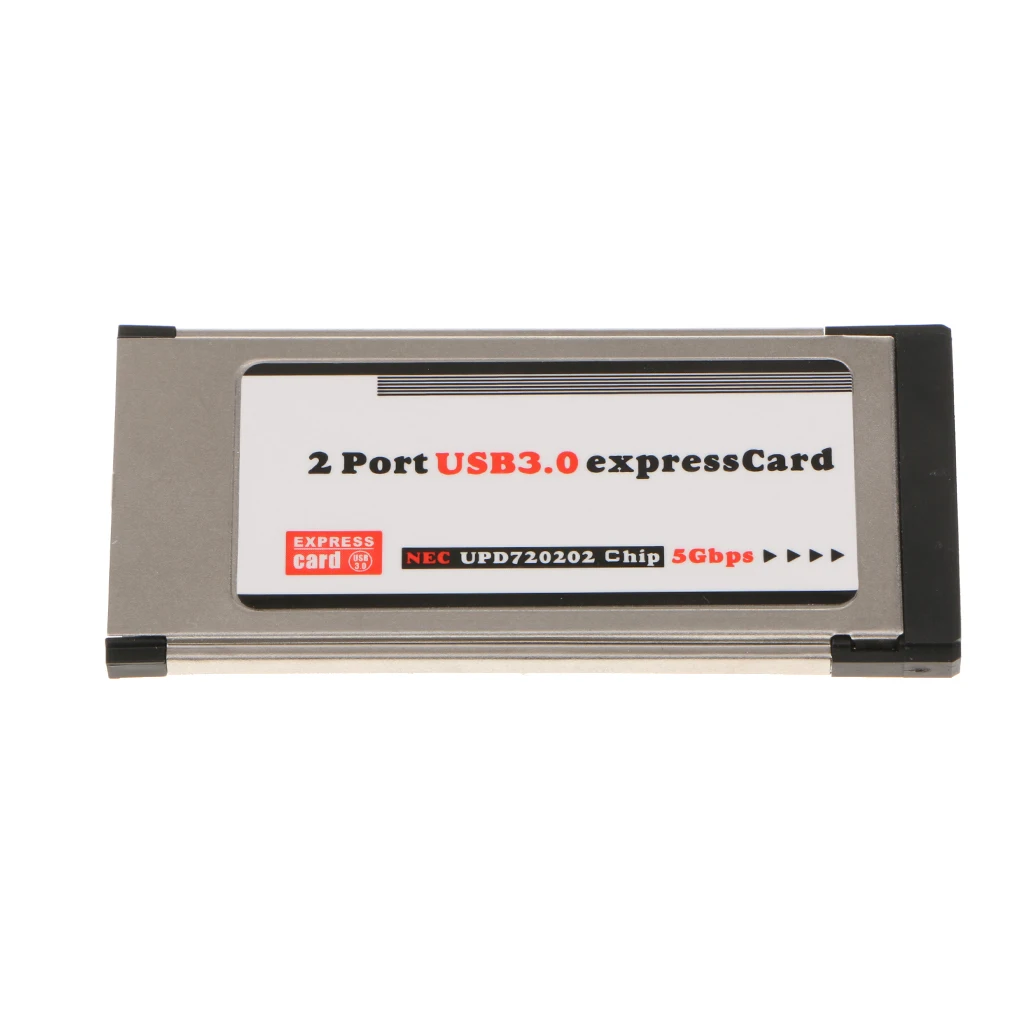Laptop 34mm Express Card Converter to 2Port USB3.0 Adapter High Speed Card