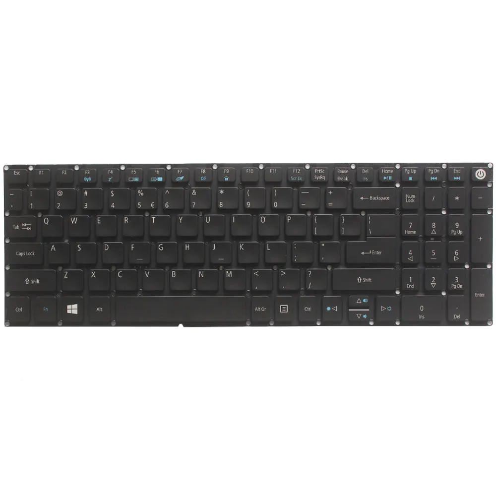 Teclado para Notebook Americano para Acer Aspire Nitro com Iluminação de Fundo e Teclado Preto Novo - Imagem 3