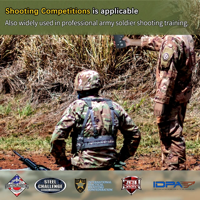 ZOHAN Shot Timers Shooting Timer for Firearms Airsoft Stop Watch Steel