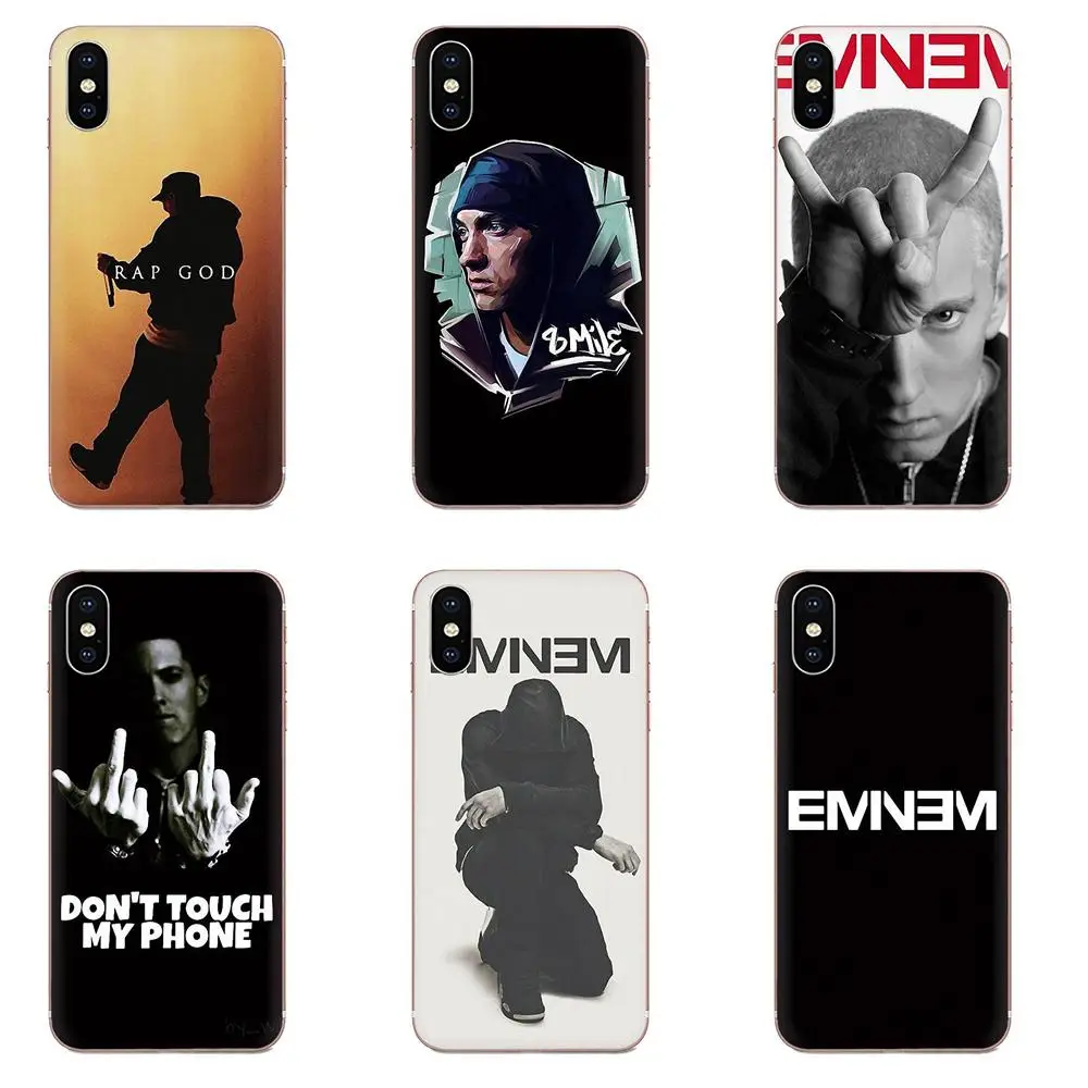Мягкий чехол для телефона Apple iPhone 11 Pro X XS Max XR 4 4s 5 5C 5S SE 6 6S 7 8 Plus хип-хоп Rapper Eminem