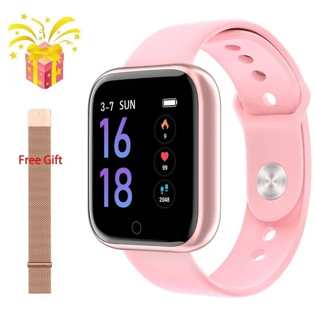 Женские водонепроницаемые Смарт-часы P70 P68 Plus Bluetooth Smartwatch для Apple IPhone Xiaomi монитор сердечного ритма фитнес-трекер - Цвет: add Steel Pink