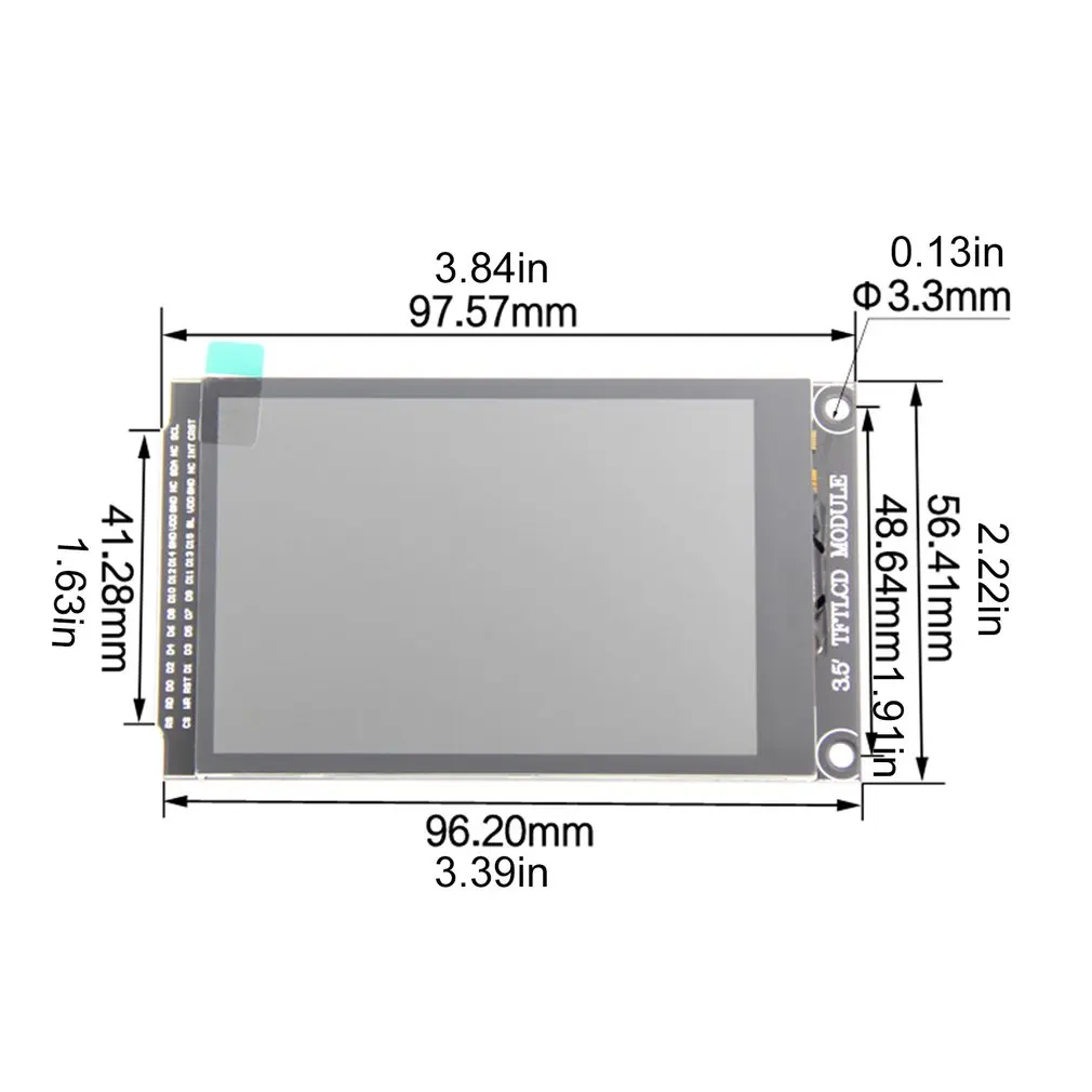 3.5inch TFT LCD Parallel-Port LCD Resolution 320*480 3.5inch LCD Display Module LCD Board with Touch Driver IC ILI9488