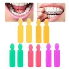 

10Pcs Silicone Chewies Orthodontics Appliances Accessories Bite Teeth Chewies Dental Teeth Braces Sticks Orthodontics Boxes Tool