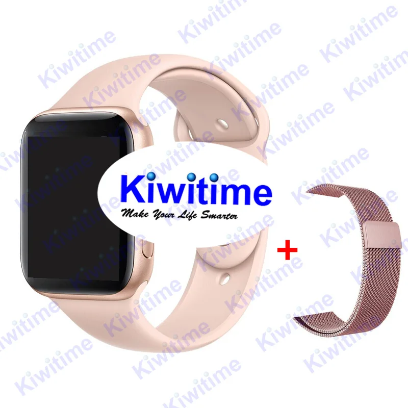 IWO 11 умные часы мужские Bluetooth gps умные часы 1:1 44 мм чехол для Apple iOS Android монитор сердечного ритма умные часы VS IWO 8 IWO9 - Цвет: RGold n Milan