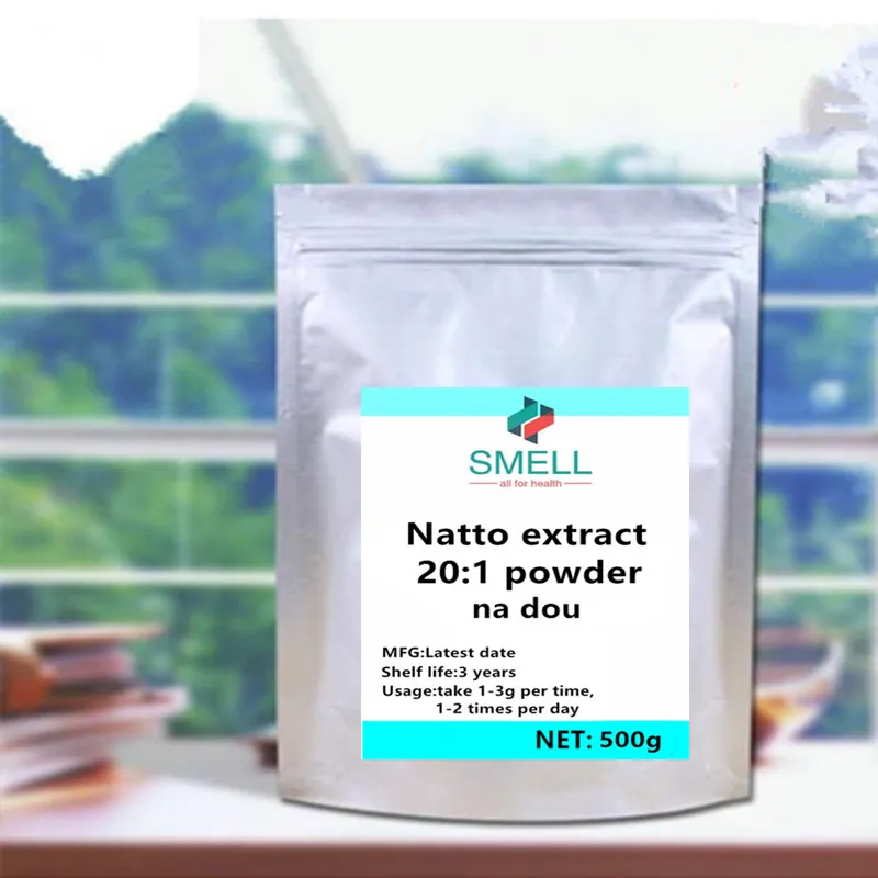 500g Натуральный Экстракт nattokinase bacillus subtilis natto, экстракт порошка, фестивальный протеин, корректирует детоксикацию сахара в крови, поддерживает красоту - Цвет: 500g