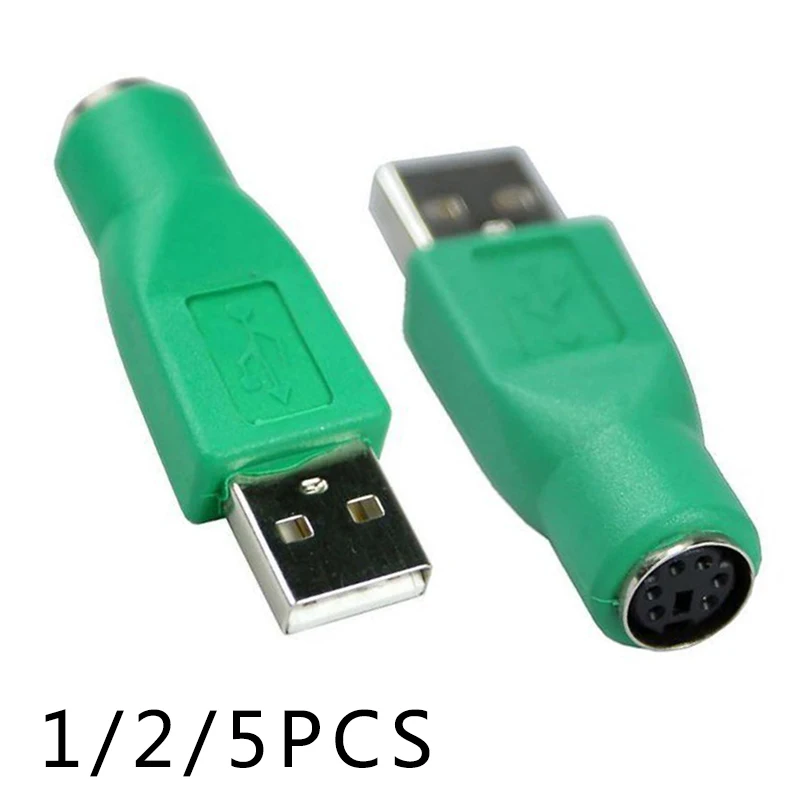 1/2/5 шт PS/2 Женский к USB разъем адаптера конвертера для клавиатуры Мышь USB мужчина к PS2 мини Din 6 контактный разъем