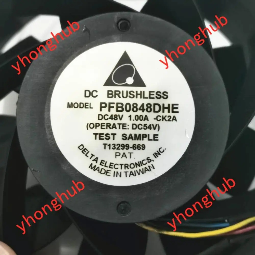 Delta Electronics PFB0848DHE CK2A постоянного тока 48В 1.00A 80x80x38 мм 4 провод Сервер охлаждающий