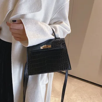 

Women's Bag 2020 Summer New Ladies Bag Crocodile Pattern Handbag Fashion Simple Diagonal Shoulder Bag