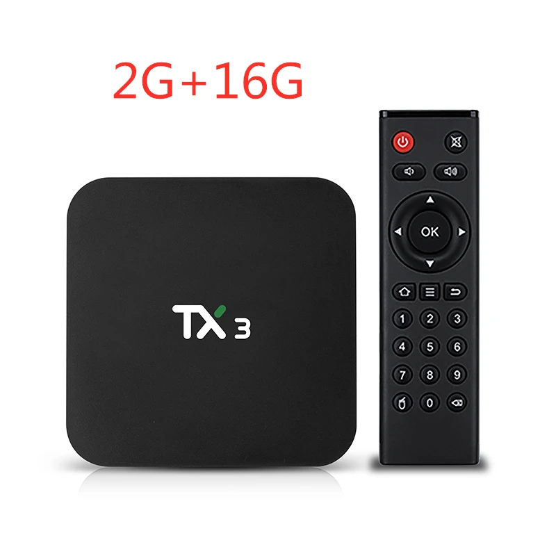 2G 16G TX3 Android 9,0 Amlogic S905X3 64-разрядный четырехъядерный ТВ-приставка 4G ram 32GB 64GB rom 2,4G/5 GHz Wifi Youtube 8K медиаплеер телеприставка - Цвет: 2G 16G