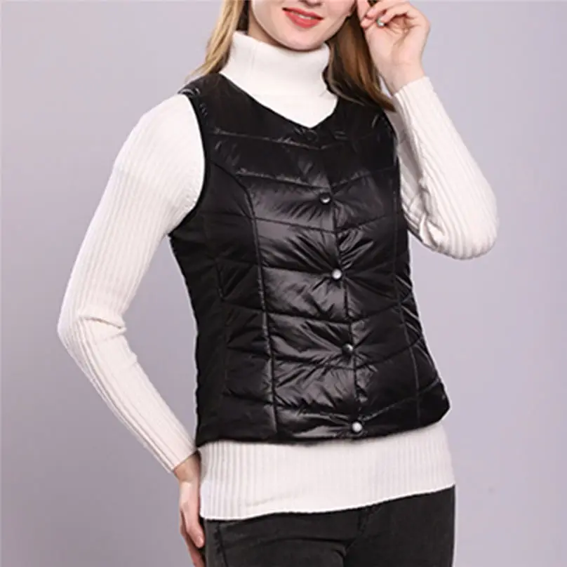 New Women Men Coat Smart Phone Bluetooth Connection Temperature Control Heating Sleeveless Vest Blouse 4N04 (20)
