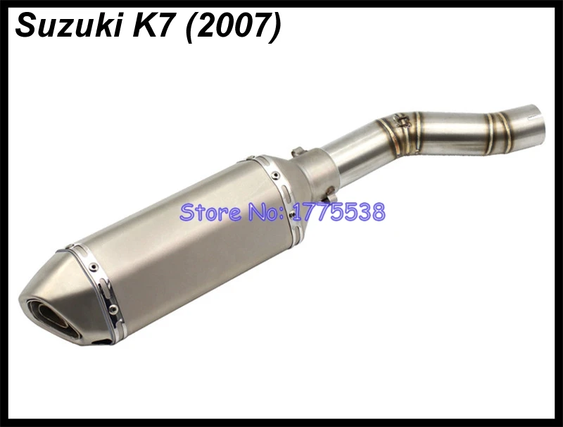 Глушитель выхлопной газовой трубы для мотоцикла K7 GSXR600 GSXR750 2007 углеродного