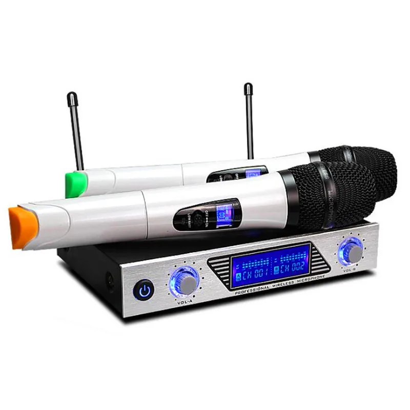 Finlemho UHF микрофон беспроводной Динамический для дома караоке студия запись профессиональная Конференц-система компьютер