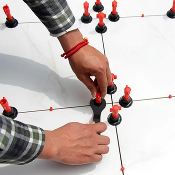 

Tile Leveling System Level Wedges Leveler Tile Clip With Wrench Adjustable Locator Spacers Plier Level Wedges