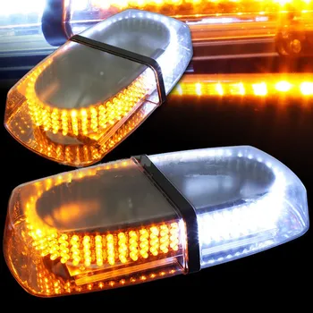 

White Amber 240 LED Light Bar Car Roof Top Emergency Hazard Warning Flash Strobe Lamp Light
