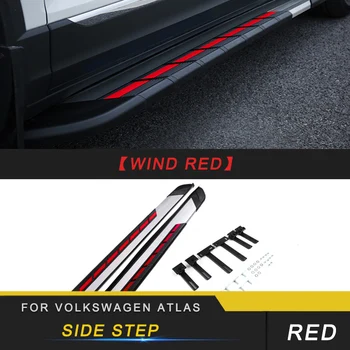 

For Volkswagen VW Atlas 2017-2019 T-ROC Car Door Threshold Sill Scuff Plate Welcome Pedal Pad Nerf Bars Running Board
