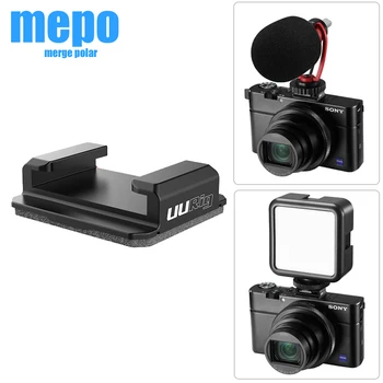 

Universal SLR Camera Cold Shoe Mount Microphone Fill Light Extend Plate for Nikon Canon Sony A6400 A6300 A6600 DSLR Accessories