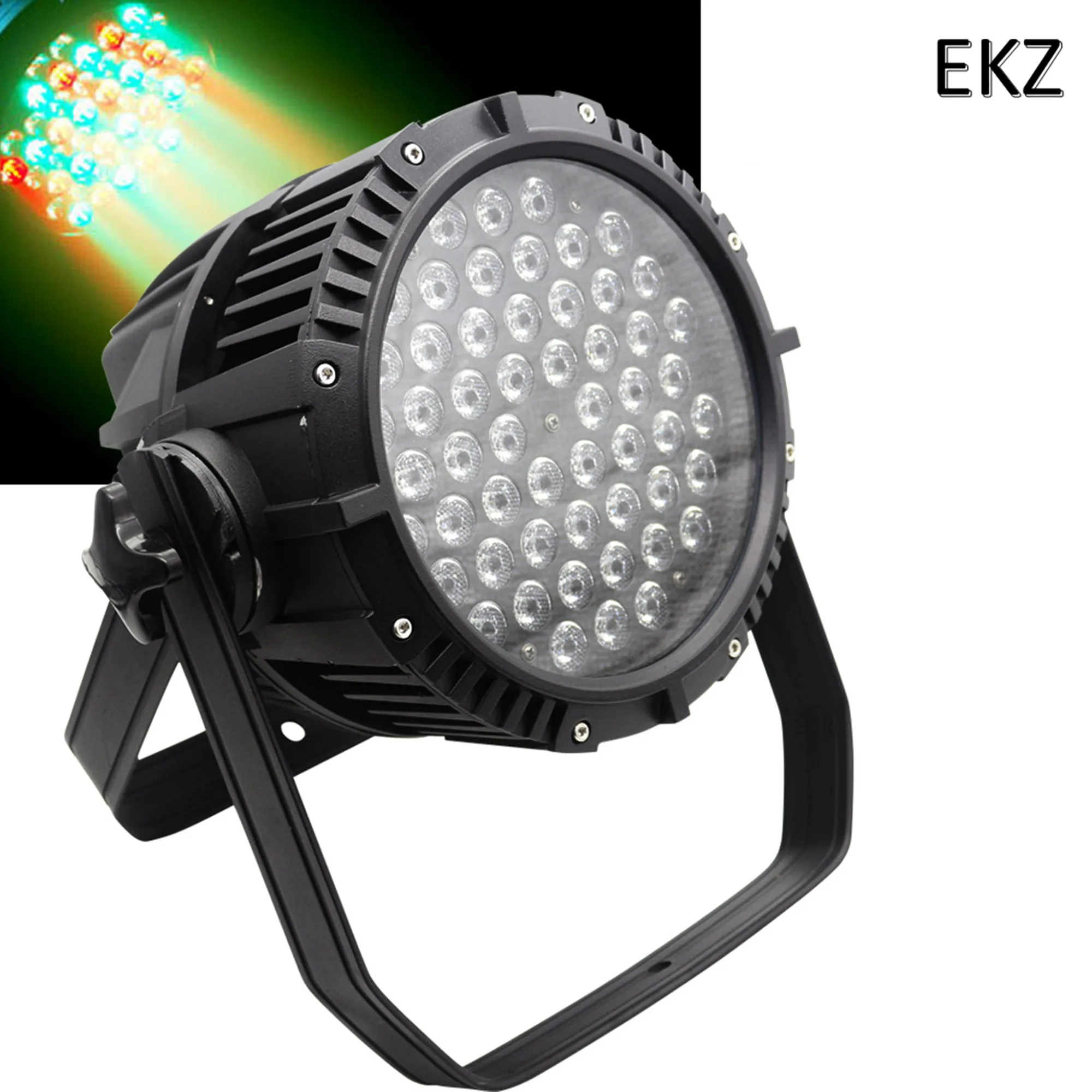 

Lot High Quality 54x3W RGBW Waterproof LED Par 64 Light,DMX 8Channels,Led Par Cans 54Pcs Waterproof IP 65 Rank Stage Light