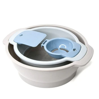 

Multifunction Flour Sifter Set Mixing Bowl Mesh Strainer Baking Pastry Tools Egg Yolk Separator Kit Kitchen Kneading