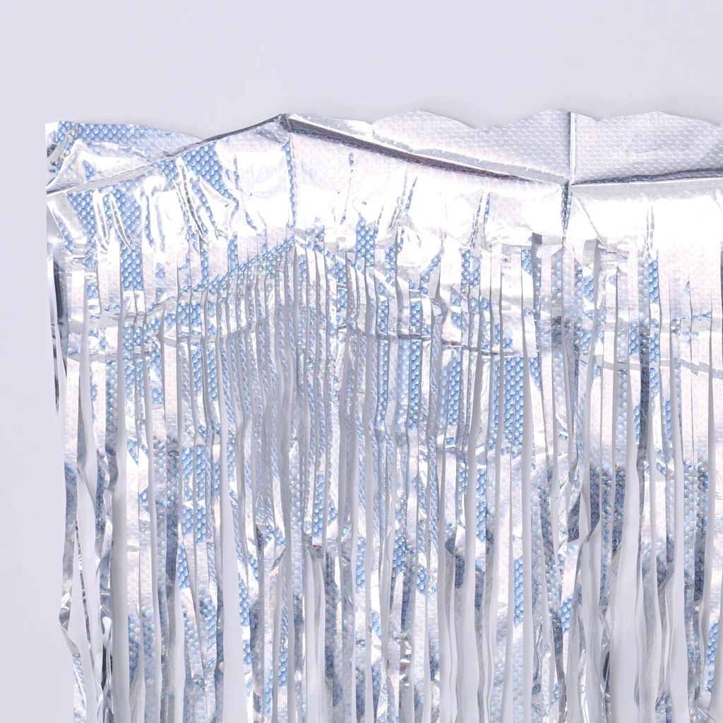 100 Shiny Star Cutouts + Tinsels Balloon Swirls Party Decoration Supplies Gold/Silver/Blue