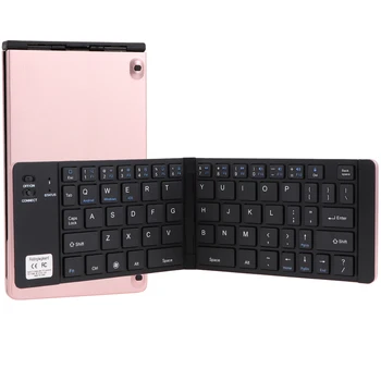 

Foldable Wireless Keyboard Ultrathin Tablet Notebook Keyboard Portable TV Wireless Keyboard (Rose Gold)