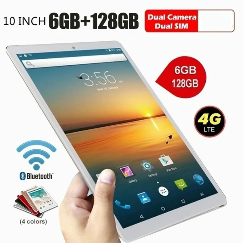 

2020 New Arrival 6G+128GB WiFi Tablet PC 1280*800 IPS Screen Android 8.0 10 Inch Tablet Pc with 128G Hardware Memory