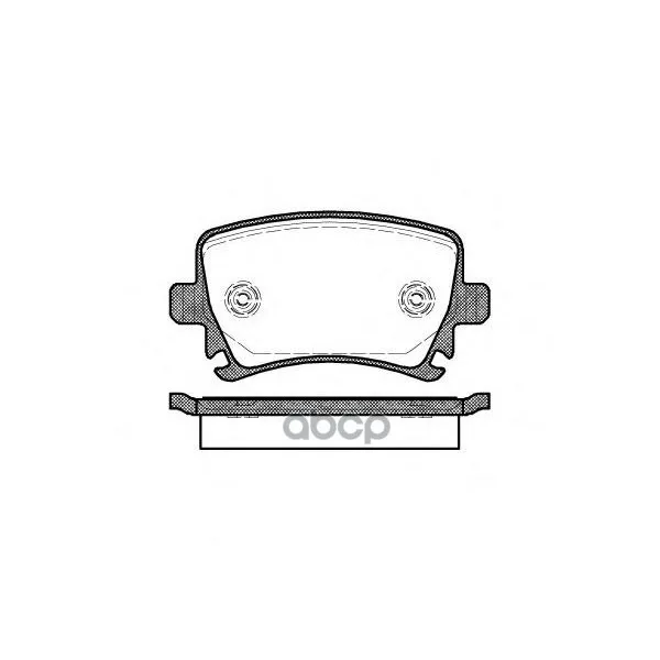 1031 00_!Колодки Дисковые З Audi A3 Диск 16" 03, Vw Touran Диск 15" 03 Remsa 103100 Remsa арт. 103100