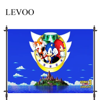 

LEVOO new photo backdrop Sonic Anime adventure game child background nature photocall photo studio shoot prop
