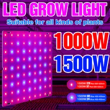 

1500W LED Grow Light Full Spectrum Phyto Lamp 1000W Greenhouse Seeds Plant Growth Light LED Plant Bulb For Indoor Grow Tent 220V