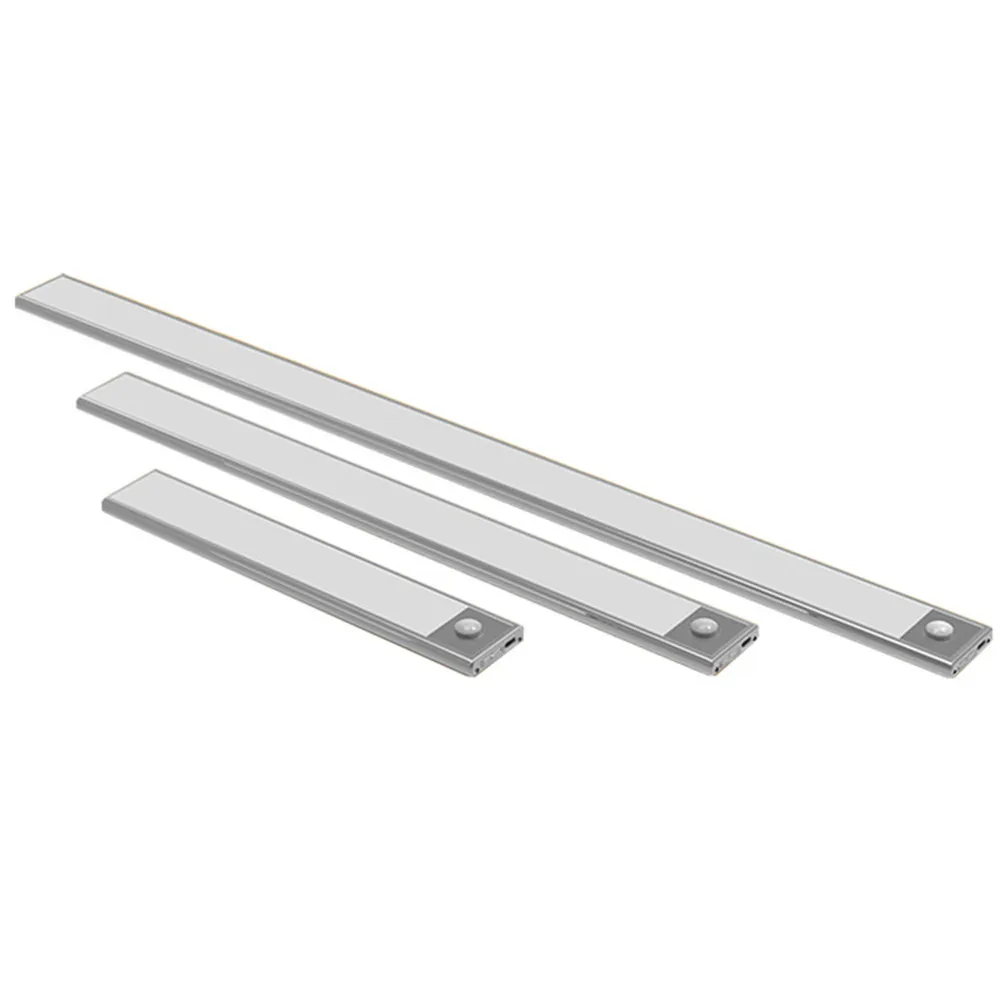 

Ultra-thin PIR Motion Sensor LED Under Cabinet Light USB Rechargeable Wardrobe Closet Night Light For Kitchen Indoor Wall Lamps