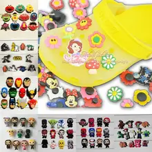 11-17 шт./компл. Мстители с Микки-Маусом с героями «Улица Сезам» Groot подвески для обуви аксессуары для обуви для детей с рисунком «крокодил» jibz с рисунком «крокодил» Подвески Fit ручные силиконовые браслеты