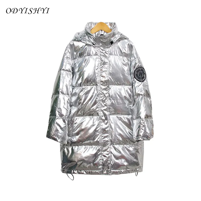 Thick Winter Down Coat Women Hooded Parka Mid