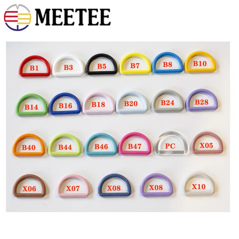 Пластиковые круглые пряжки Meetee 50 шт. 15-38 мм цветные сделай сам | Дом и сад