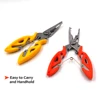 MNFT Fishing Plier Scissor Braid Line Lure Cutter Hook Remover etc. Tackle Tool Cutting Fish Use Tongs Multifunction Scissors ► Photo 3/6