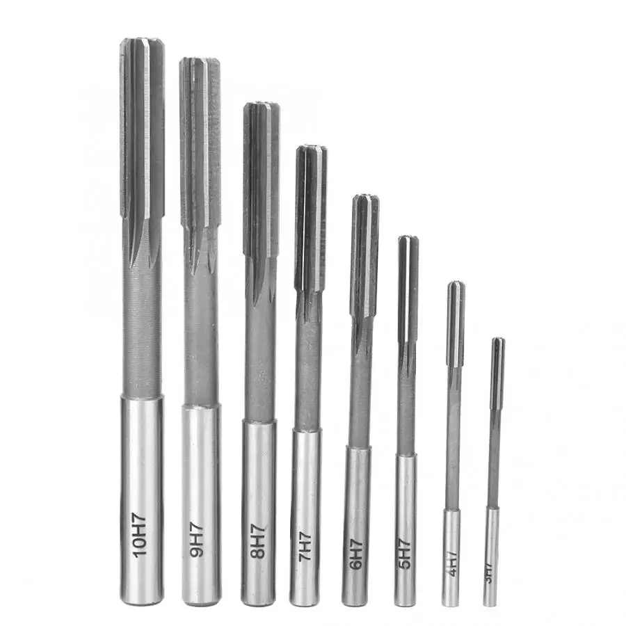 Details about   8Pcs Clamp Reamer Set Straight Shank High ​​Steel Reamer High Reaming Tool 