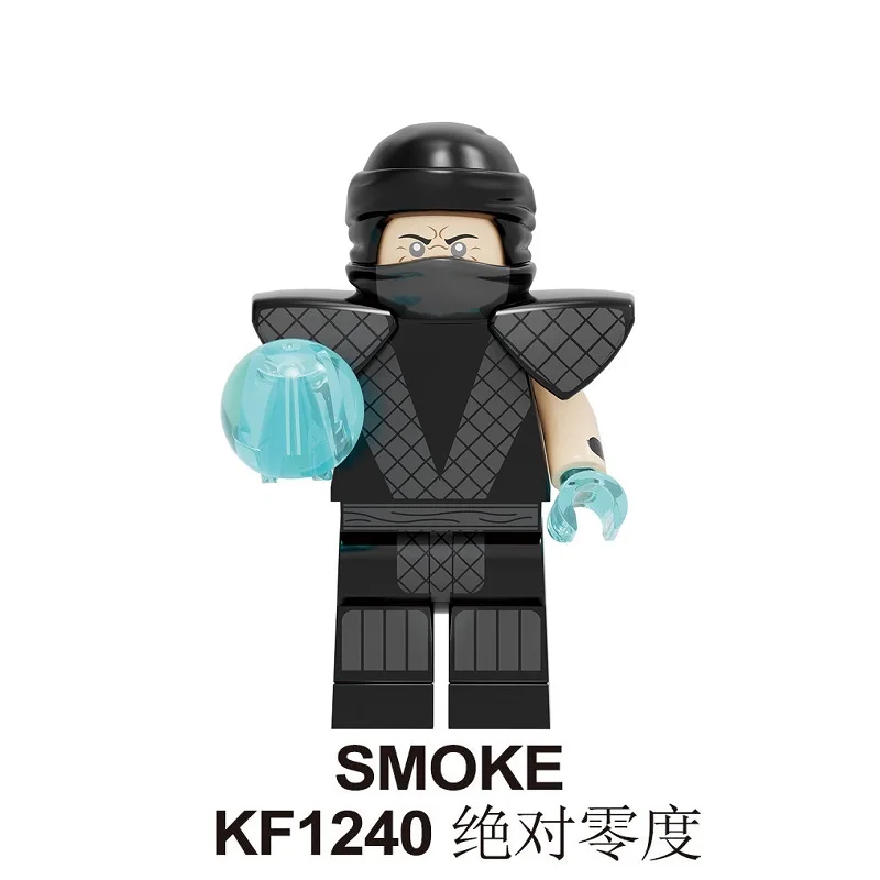 20 шт. строительные блоки Mortal Kombat Sub-Zero Джони Кейдж Горо Шао Кан Барака Raid фигурки Кирпичи игрушки для детей KF6102