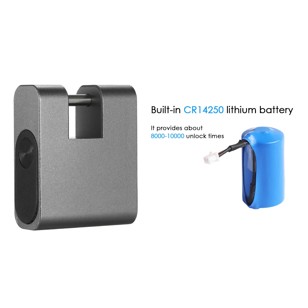 

Hot BT Smart Keyless Lock Waterproof APP Unlock Anti-Theft Padlock Door Luggage Case Locker Lock for Android iOS System Home Too