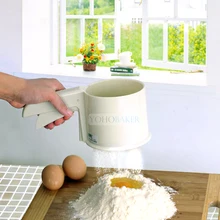 Ручной пресс тип муки сито чашки дизайн легко взять профессиональные принадлежности для выпечки экран сетки необходимые инструменты для выпечки тортов