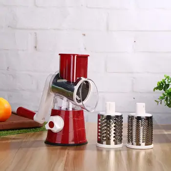 

Manual Vegetable Cutter Slicer Multifunctional Round Mandoline Slicer Potato Cheese Carrot Grater Kitchen Gadgets Accessories