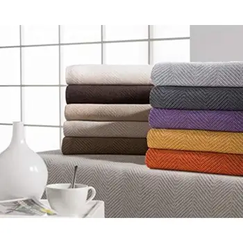 

-Ares-bedspread Multipurpose Plaid To bed sofa Heather high quality manufactured in Spain 65% cotton 35% polyester