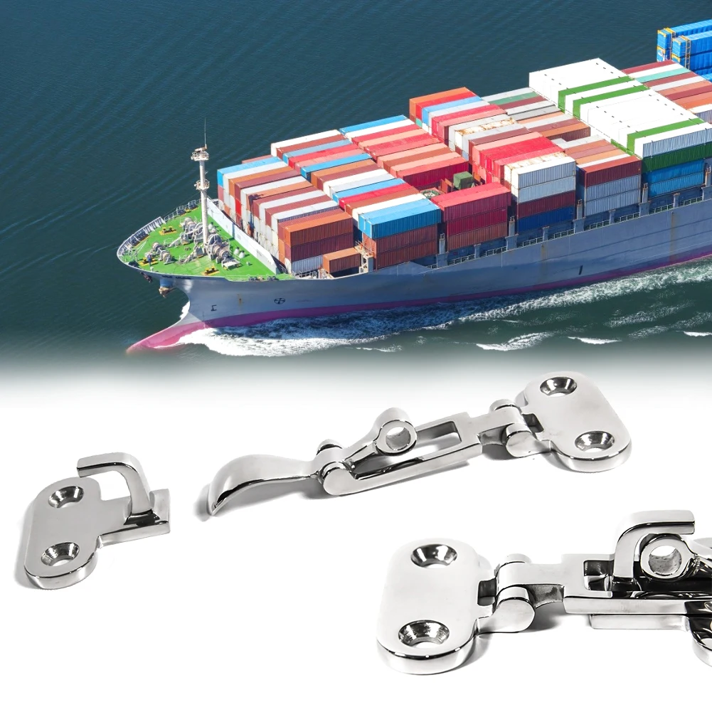 1Pcs Boat Locker Hatch Anti Rattle Latch Fastener Stainless Steel Clamp 4-3//8/"
