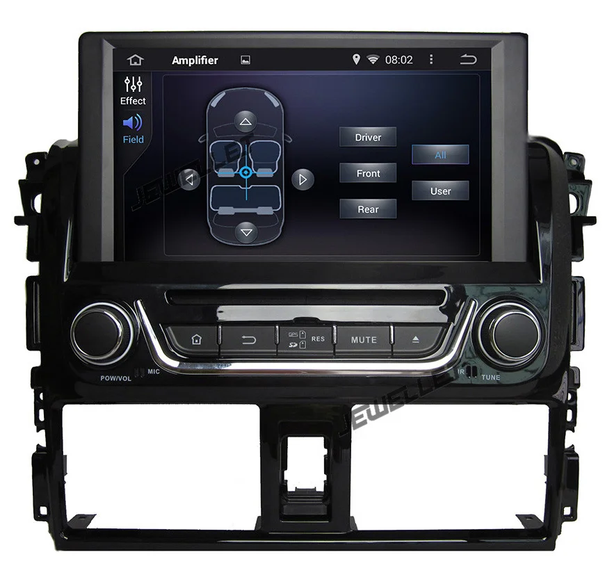 Четырехъядерный 1024*600 HD экран Android 9,0 автомобильный DVD gps радио навигация для Toyota Vios TRD Sportivo- с 4G/Wifi, DVR