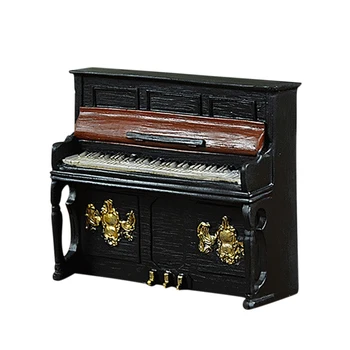 

Resin Ornament Vintage Piano Model Collectible Sculpture Model Home Office Desktop Decoration