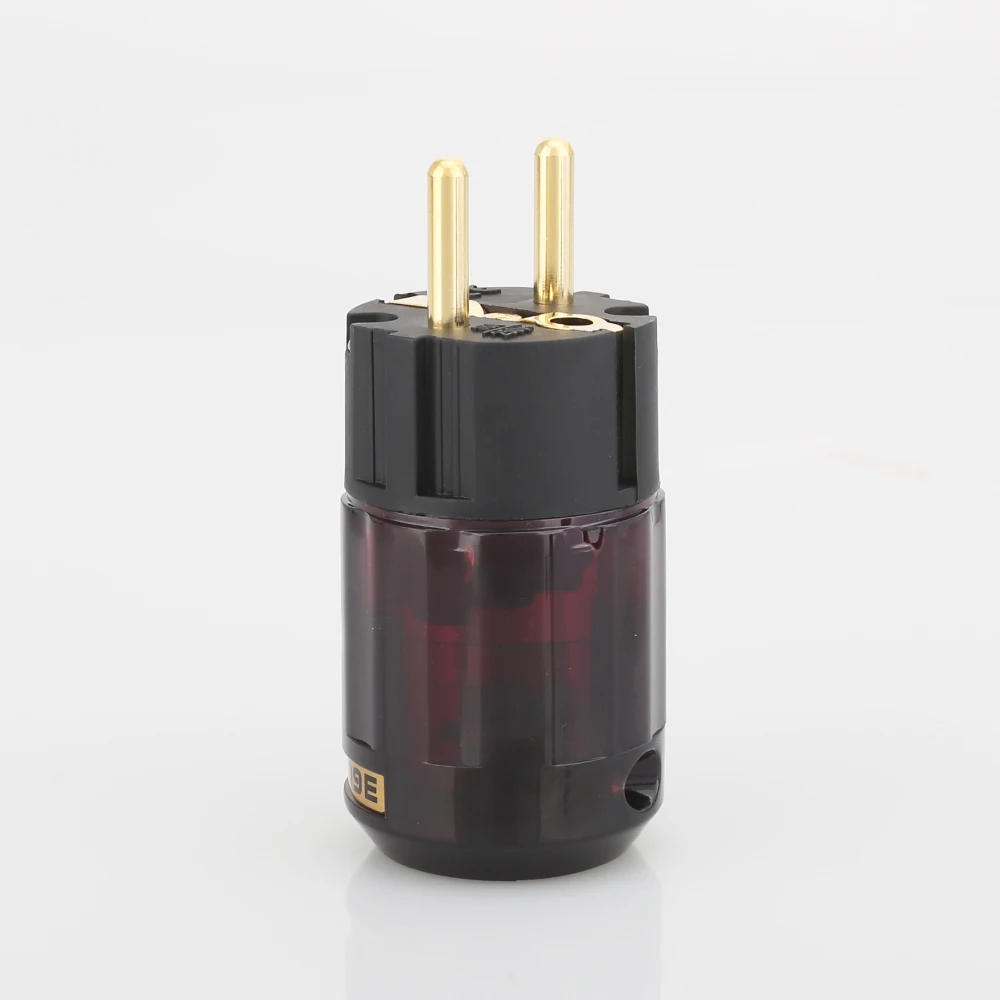 HiFI аудио Diy Кабель питания одна пара позолоченный C-079 IEC P-079e Schuko EU разъем для аудио разъема