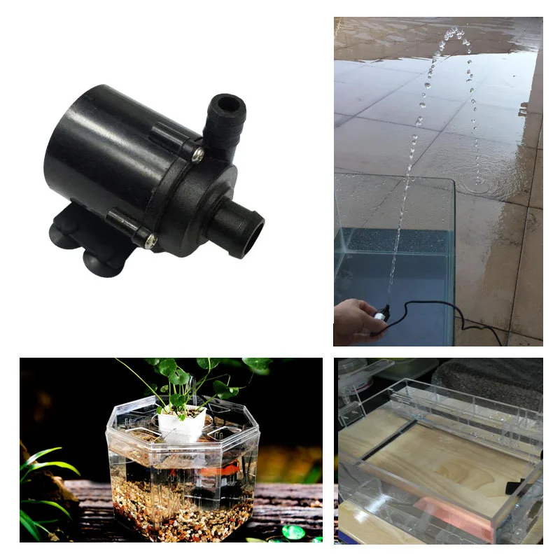 Миниатюрный 12V DC Многофункциональный Бесщеточный погружной насос DC наземный насос
