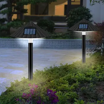 

2PCS Solar Outdoor Lights IP65 Waterproof Underground Lawn Lamp Landscape Lighting Garden Light for Pathway Walkway Patio Yard